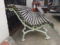 Coalbrookdale Cast Iron Garden Bench In the style of Organic Naturistic Branches - Thumbnail 4