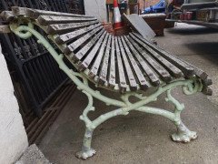 Coalbrookdale Cast Iron Garden Bench In the style of Organic Naturistic Branches - Thumbnail 5