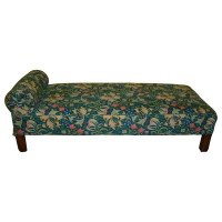 Liberty & Co., attributed, Arts & Crafts Oak Chaise Lounge or Day Bed