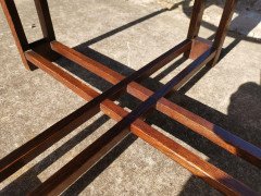 Arts & Crafts Octagonal Oak Centre or Side Table with Stylised Floral Carving - Thumbnail 9