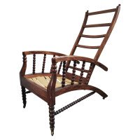 Morris & Co. Attributed, an Aesthetic Movement Reclining Armchair - Thumbnail 1