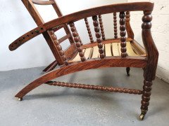 Morris & Co. Attributed, an Aesthetic Movement Reclining Armchair - Thumbnail 4