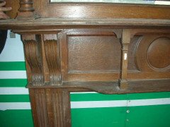 Shapland & Petter, Arts & Crafts Oak Fire Surround with Five Hearts - Thumbnail 3