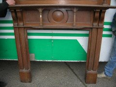 Shapland & Petter, Arts & Crafts Oak Fire Surround with Five Hearts - Thumbnail 2