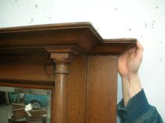 Shapland & Petter, Arts & Crafts Oak Fire Surround with Five Hearts - Thumbnail 5