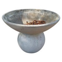 Willy Guhl, Eternit, Garden Planter with Ball Stand for the Dish Shaped Planter - Thumbnail 1