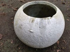 Willy Guhl, Eternit, Garden Planter with Ball Stand for the Dish Shaped Planter - Thumbnail 12