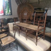William Morris, ford Maddox Brown, a Rare Pair of Sussex Three Seater Settees - Thumbnail 6