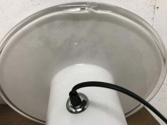 Vetri Murano, a Rare Italian Mid-Century White Opaque Glass Mushroom Lamp - Thumbnail 2