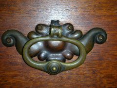 Liberty & Co., an Arts & Crafts Oak Glazed Bookcase with Stylized Heart Details - Thumbnail 9