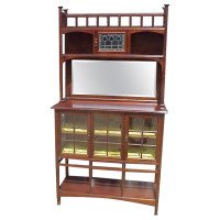 E. A. Taylor for Wylie & Lochhead Arts & Crafts Display Cabinet with Heart Details