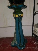 Thomas Forrester, Arts & Crafts Jardiniere & Stand with Peacock Decoration - Thumbnail 11