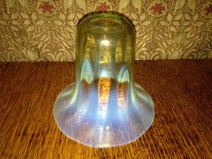 A Single Arts & Crafts Vaseline/Uranium Glass Shade. - Thumbnail 3