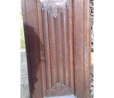 A. W. N. Pugin, attributed. Gothic Revival Oak Davenport with Linenfold & Floral Carving - Thumbnail 15