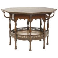 George Faulkner Armitage. Aesthetic Movement Octagonal Mahogany Centre Table
