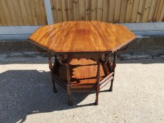 George Faulkner Armitage. Aesthetic Movement Octagonal Mahogany Centre Table - Thumbnail 4