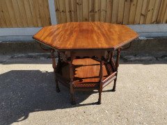 George Faulkner Armitage. An Aesthetic Movement Octagonal Mahogany Center Table - Thumbnail 6
