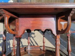 George Faulkner Armitage. An Aesthetic Movement Octagonal Mahogany Center Table - Thumbnail 7