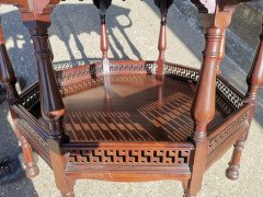 George Faulkner Armitage. An Aesthetic Movement Octagonal Mahogany Center Table - Thumbnail 9
