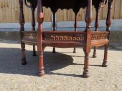 George Faulkner Armitage. An Aesthetic Movement Octagonal Mahogany Center Table - Thumbnail 10