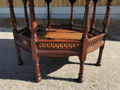 George Faulkner Armitage. An Aesthetic Movement Octagonal Mahogany Center Table - Thumbnail 11
