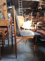 Gio Ponti, attri, 12 Mid-Century Modern Teak Dining Chairs with Brass Fittings - Thumbnail 6
