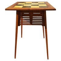 Liberty & Co., Arts & Crafts Side Table with Green & Yellow Tiles to the Top - Thumbnail 1