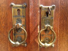 E. W. Godwin Style Of, an Anglo-Japanese Walnut Double Armoire Wardrobe Compactum - Thumbnail 5