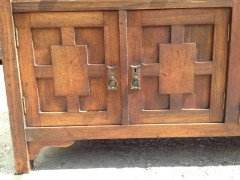 E. W. Godwin Style Of, an Anglo-Japanese Walnut Double Armoire Wardrobe Compactum - Thumbnail 7