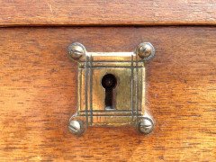 E. W. Godwin Attributed, Anglo-Japanese Walnut Double Wardrobe - Thumbnail 9