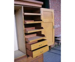 Lamb of Manchester, Aesthetic Movement Compactum Armoire Wardrobe - Thumbnail 4