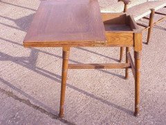 William Birch for Liberty & Co., Arts & Crafts Oak Fold Over Card Table - Thumbnail 3
