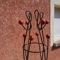 Roger Féraud, Mid-Century Painted Iron Clef de Sol Coat Stand - Thumbnail 6