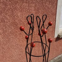 Roger Féraud, Mid-Century Painted Iron Clef de Sol Coat Stand - Thumbnail 7