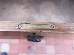 Harris Lebus Arts & Crafts Oak Chest of Drawers with Brass Ring Pull Handles - Thumbnail 10