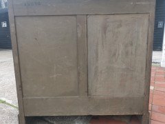 Harris Lebus Arts & Crafts Oak Chest of Drawers with Brass Ring Pull Handles - Thumbnail 12