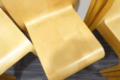 Riccardo Blumer for Alias, Laleggera 32 X Stacking Maple Chairs with Steel Trolleys - Thumbnail 3