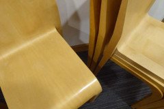 Riccardo Blumer for Alias, Laleggera 32 X Stacking Maple Chairs with Steel Trolleys - Thumbnail 4