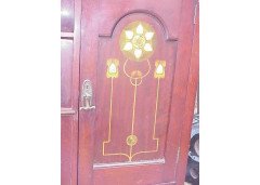 Shapland & Petter. A Rare Arts & Crafts Mahogany Inlaid Dining Room Suite - Thumbnail 5