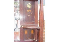 Shapland & Petter. Rare Arts & Crafts Mahogany Inlaid Dining Room Suite - Thumbnail 7