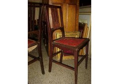 Shapland & Petter. A Rare Arts & Crafts Mahogany Inlaid Dining Room Suite - Thumbnail 9