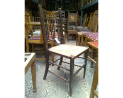 Shapland & Petter Attributed, a Set of Four Simple Arts & Crafts Rush Seated Chairs - Thumbnail 3