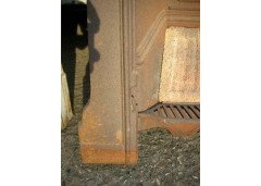 C. F. A Voysey Attributed, Arts & Crafts Cast Iron Fireplace with Simple Heart - Thumbnail 2