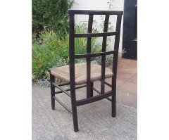 Liberty And Co. An English Beech Rush Seated Lattice Back Children's Chair - Thumbnail 5