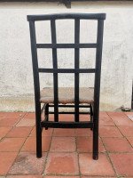 Liberty & Co. An English Beech Rush Seated Lattice Back Children's Chair - Thumbnail 8