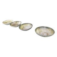 Willy Guhl for Eternit, 2 Pairs Mid-Century Modern Concrete Garden Dish Planters