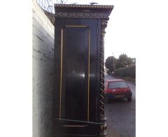 Dr. C. Dresser Attributed, Aesthetic Movement Incised, Gilded & Ebonised Display Cabinet - Thumbnail 9