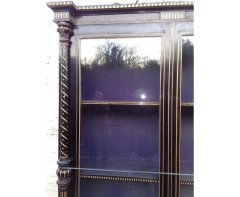 Dr. C. Dresser Attributed, Aesthetic Movement Incised, Gilded & Ebonised Display Cabinet - Thumbnail 10