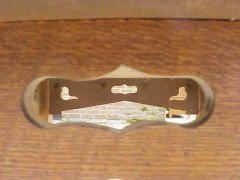 Voysey Style of Arts & Crafts Oak Dining Table with Dove Cut-Outs Below the Top - Thumbnail 5