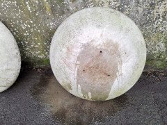 Willy Guhl for Eternit, 2 Pairs Mid-Century Modern Concrete Garden Dish Planters - Thumbnail 8